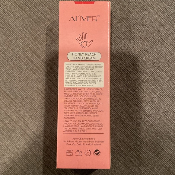 Aliver Honey Peach Hand Cream - 2 fl oz - SEALED! beauty skincare lotion body - Picture 3 of 5